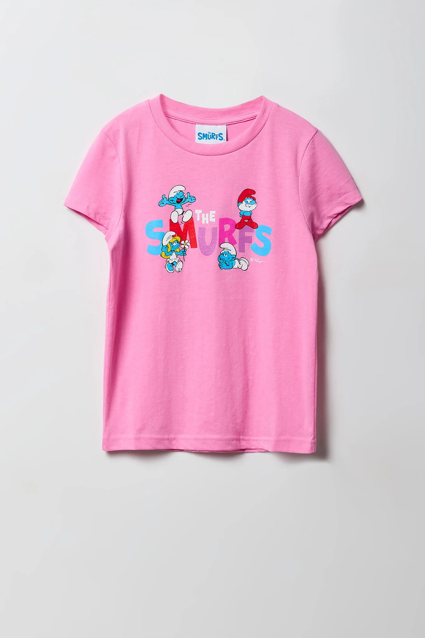 T-shirt à imprimé Smurfs pour fille - Image 5