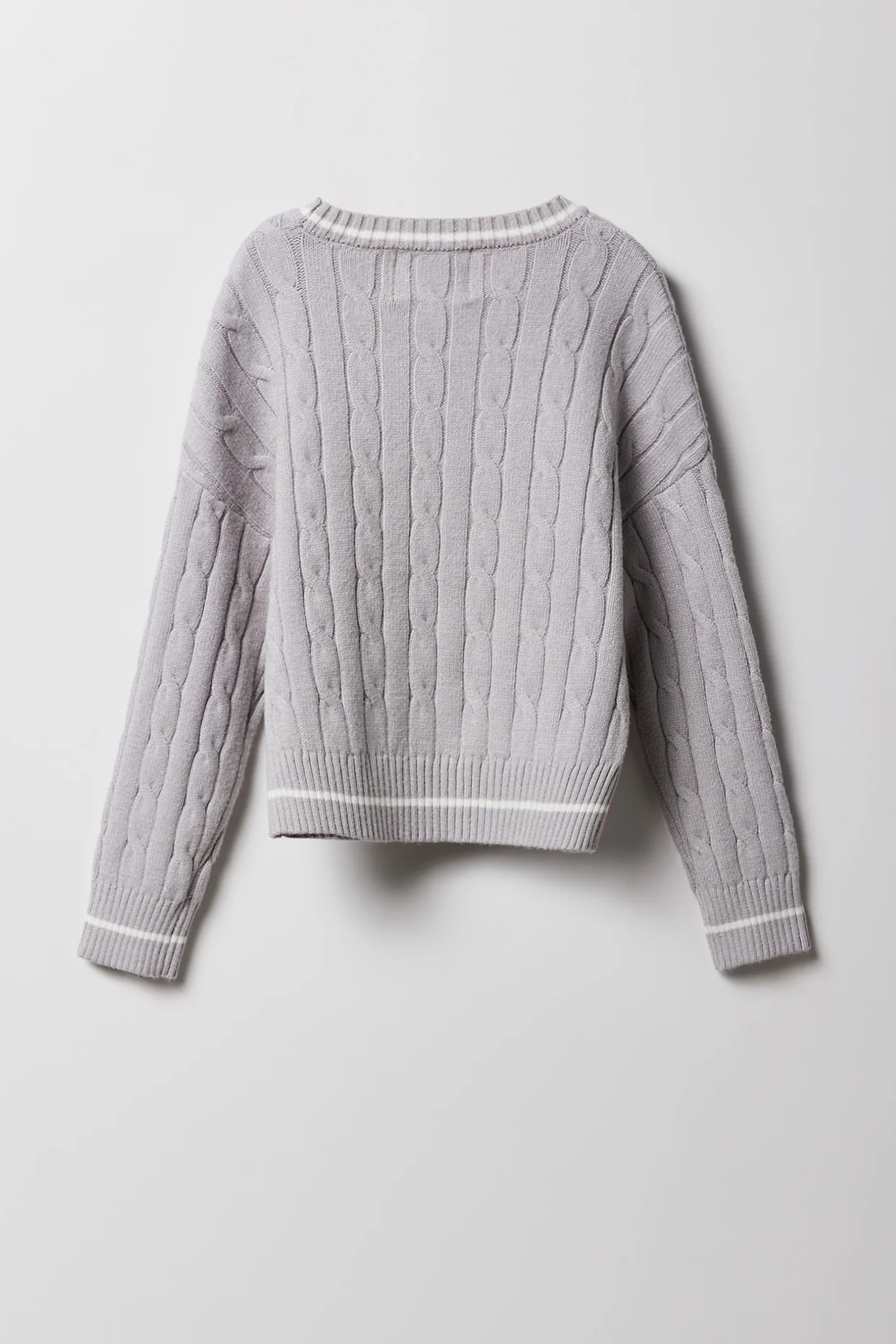 Girls Christmas Teddy Embroidered Sweater - Image 2