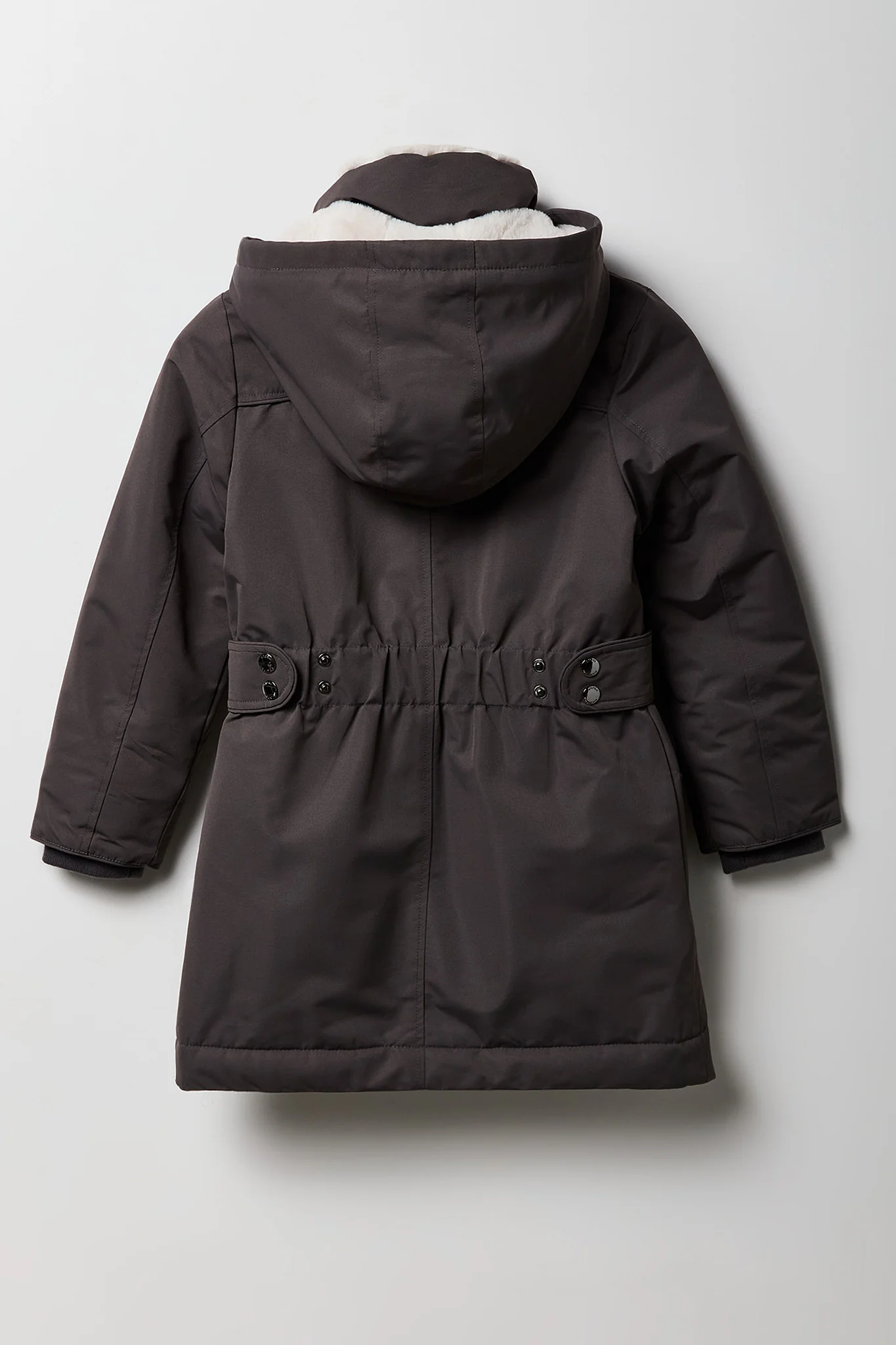 Girls Faux Fur Lined Parka - Image 6