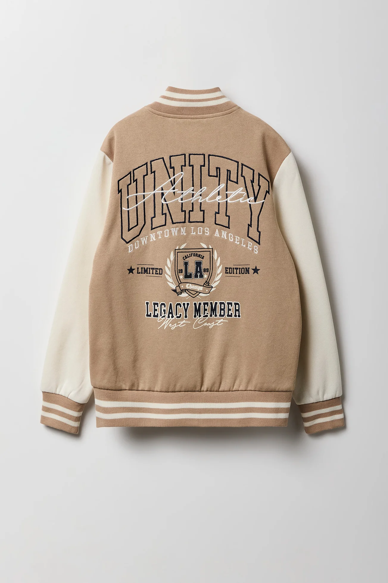 Blouson de style universitaire en molleton avec motif brodé City pour enfants - Image 3