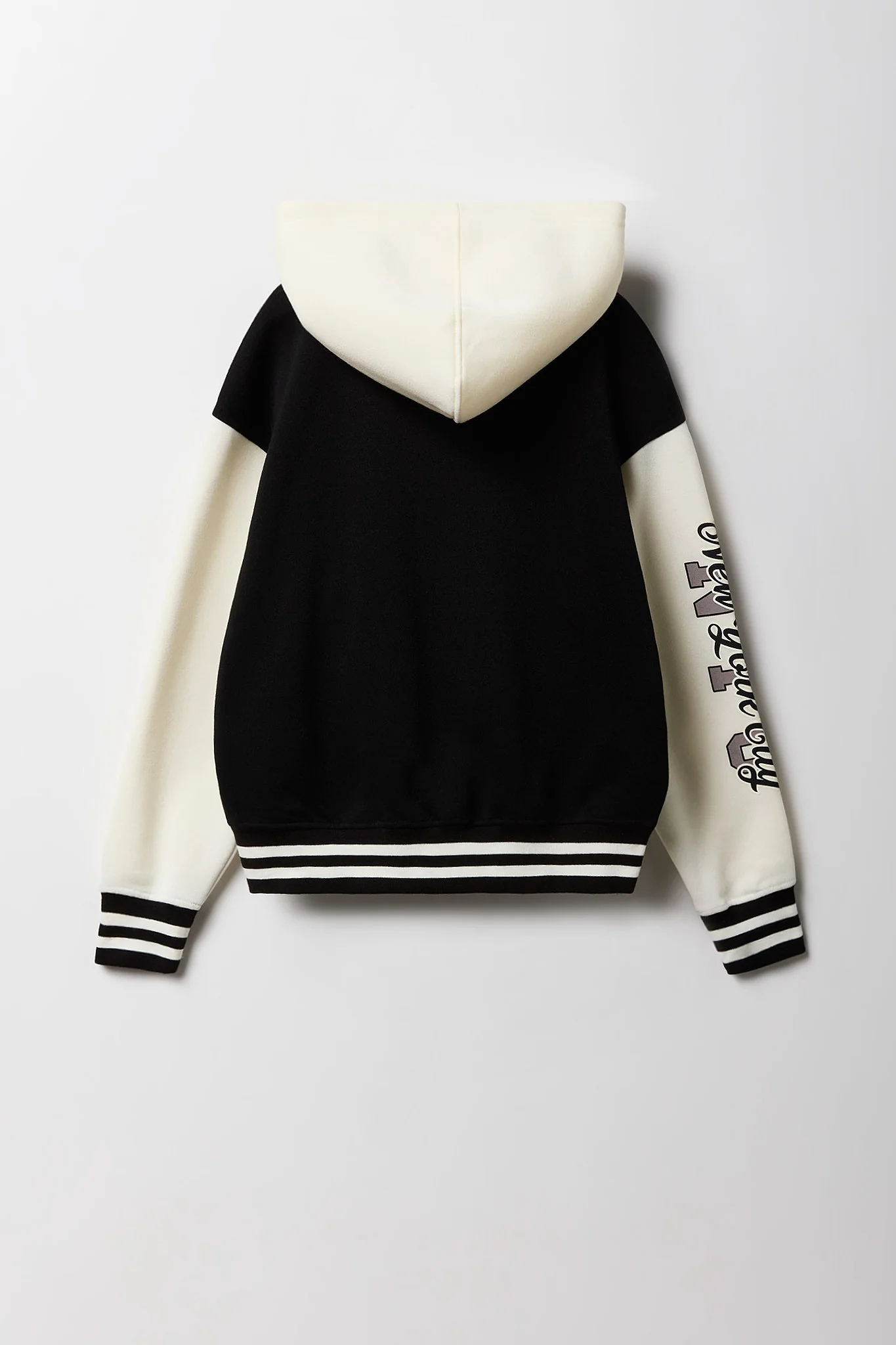 Kids Embroidered Fleece Varsity Jacket - Image 4
