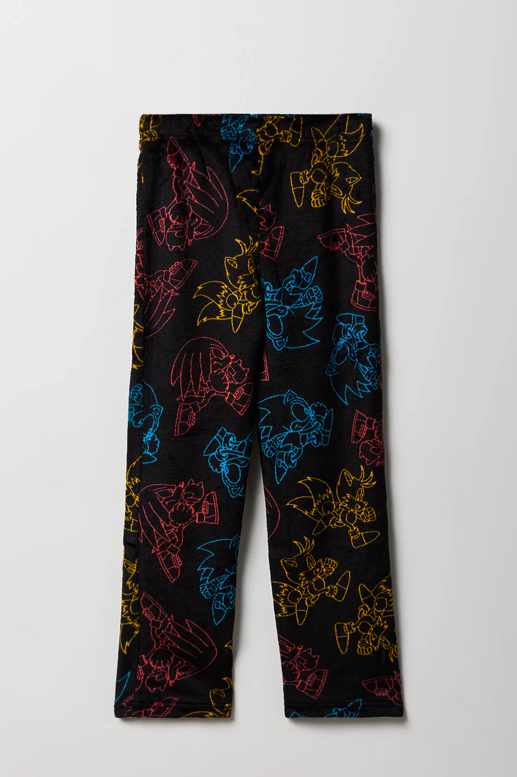 Kids Sonic Print Plush Pajama Pant