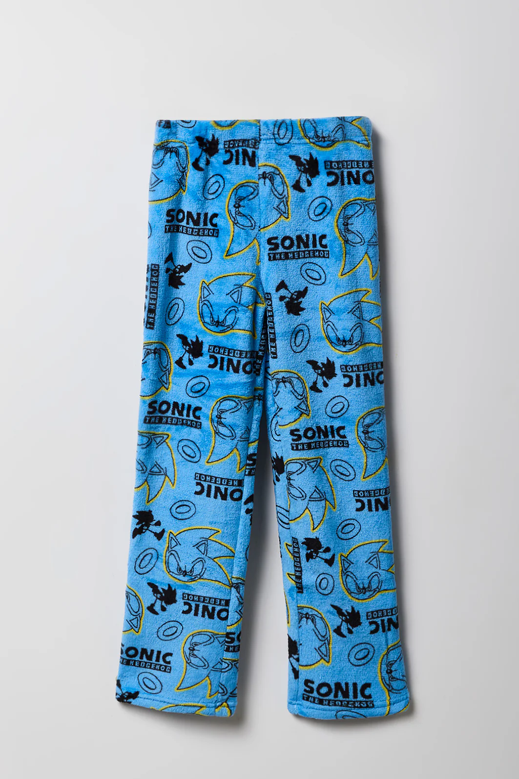 Kids Sonic Print Plush Pajama Pant - Image 3