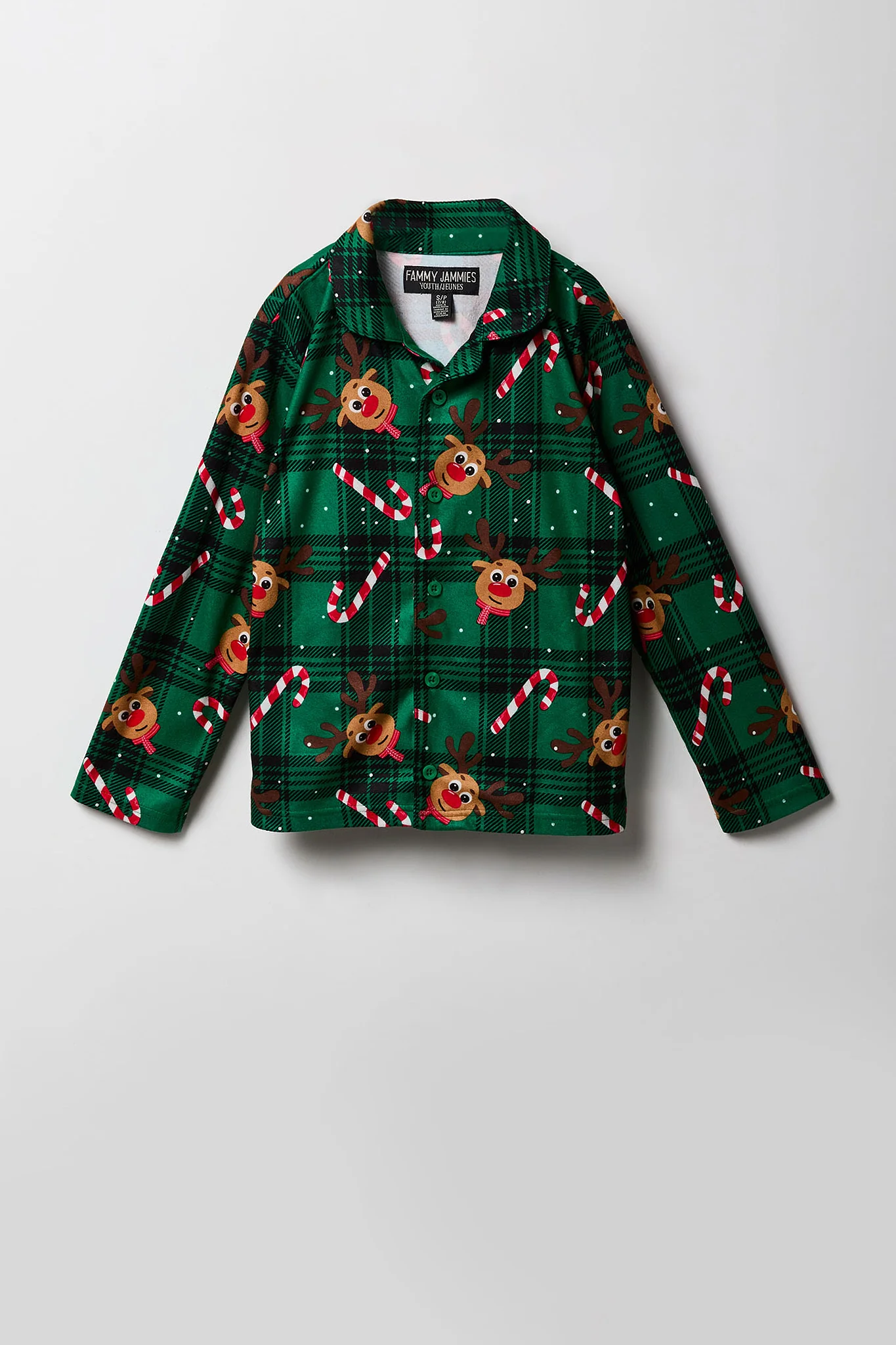 Kids Fammy Jammies Rudolph Flannel Pajama Set - Image 4