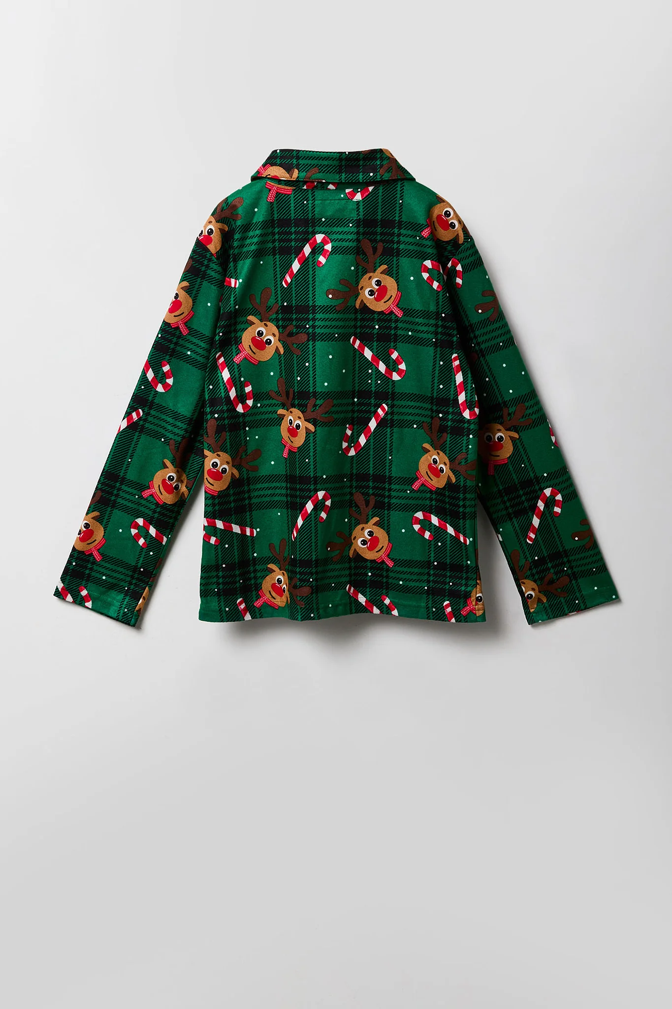 Kids Fammy Jammies Rudolph Flannel Pajama Set - Image 5
