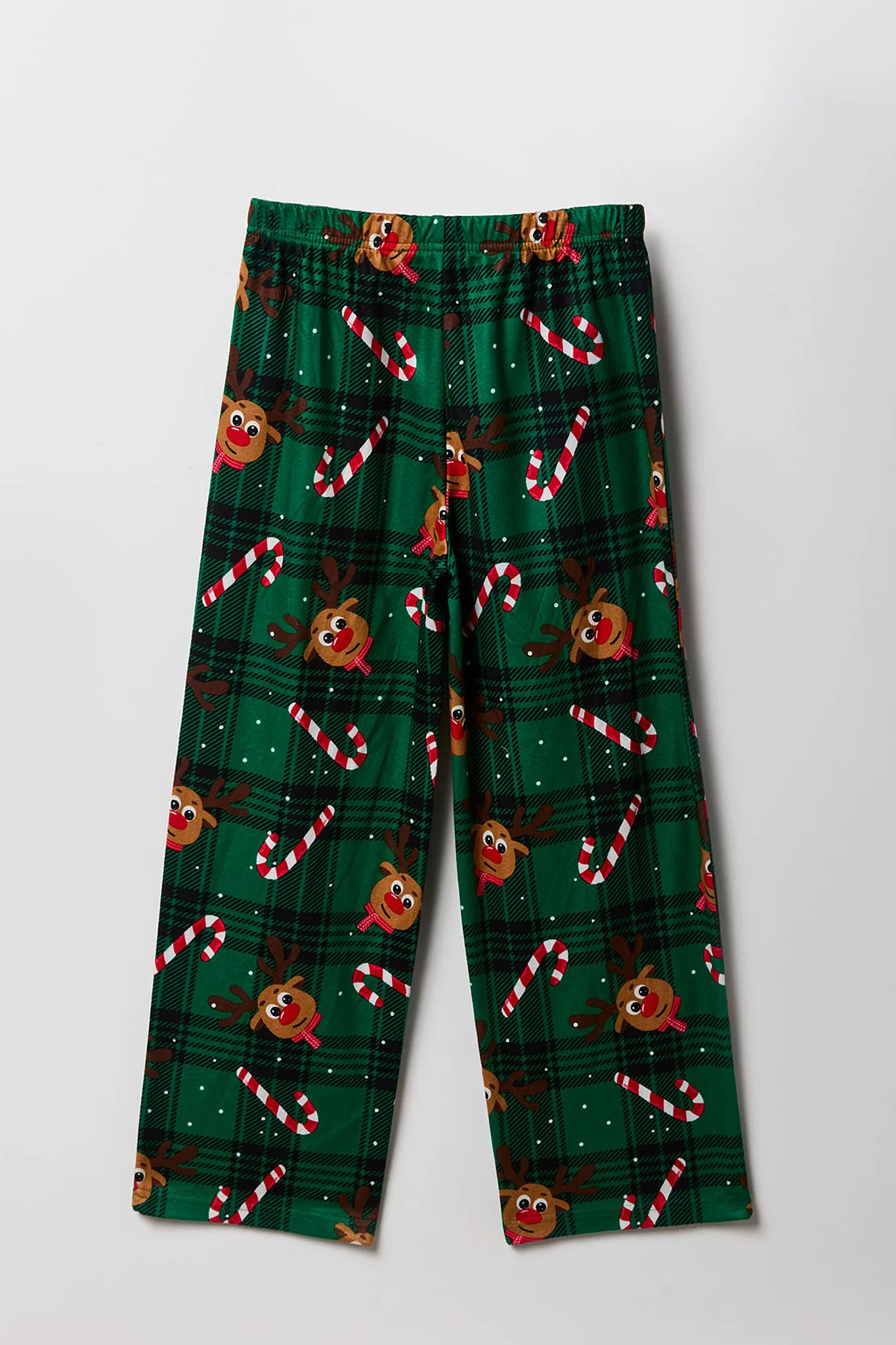 Kids Fammy Jammies Rudolph Flannel Pajama Set - Image 7