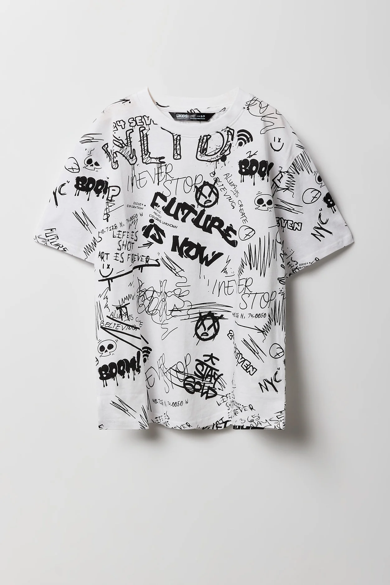 Boys Graffiti Print T-Shirt - Image 3
