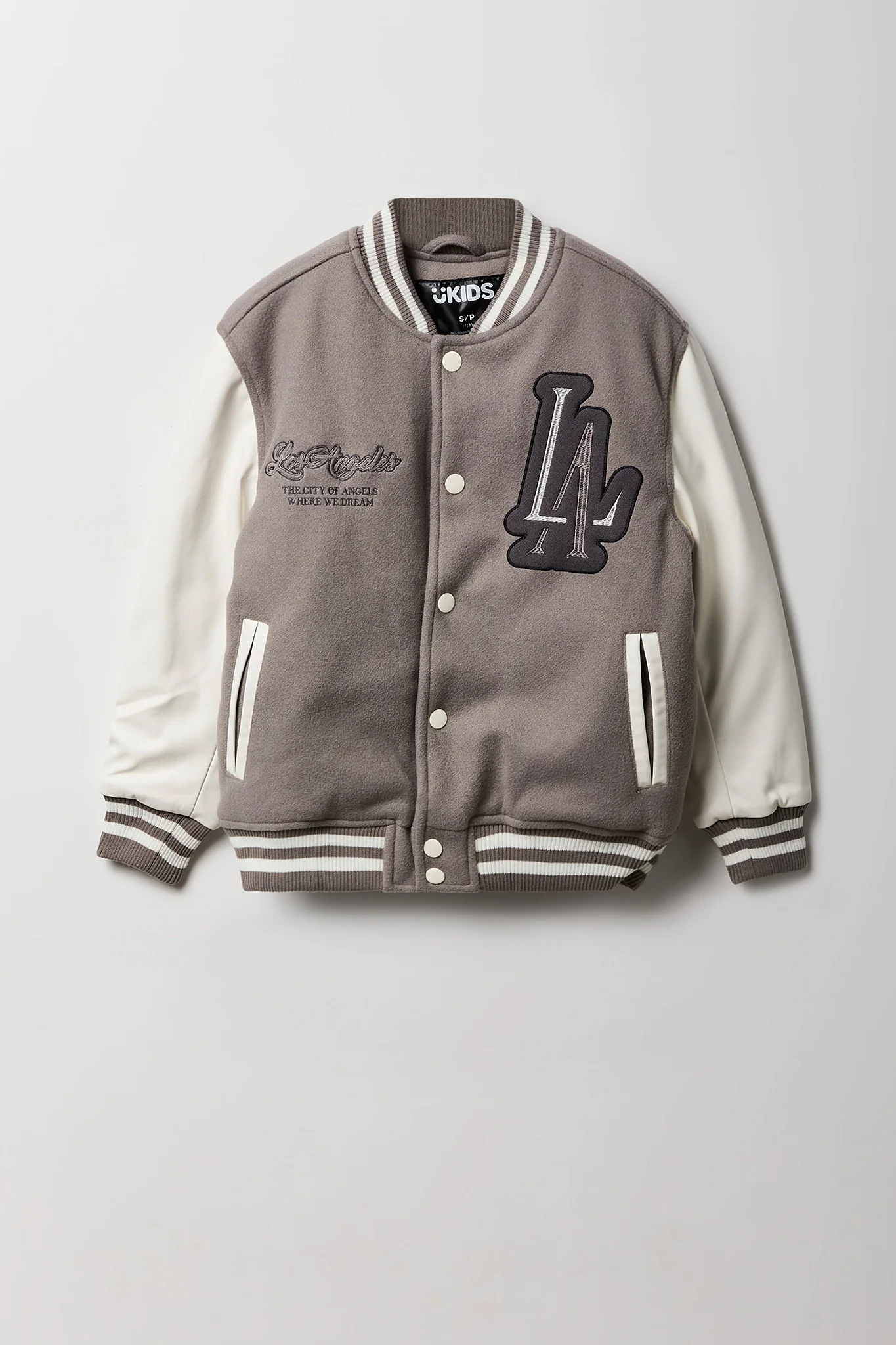 Boys Embroidered Varsity Jacket - Image 3