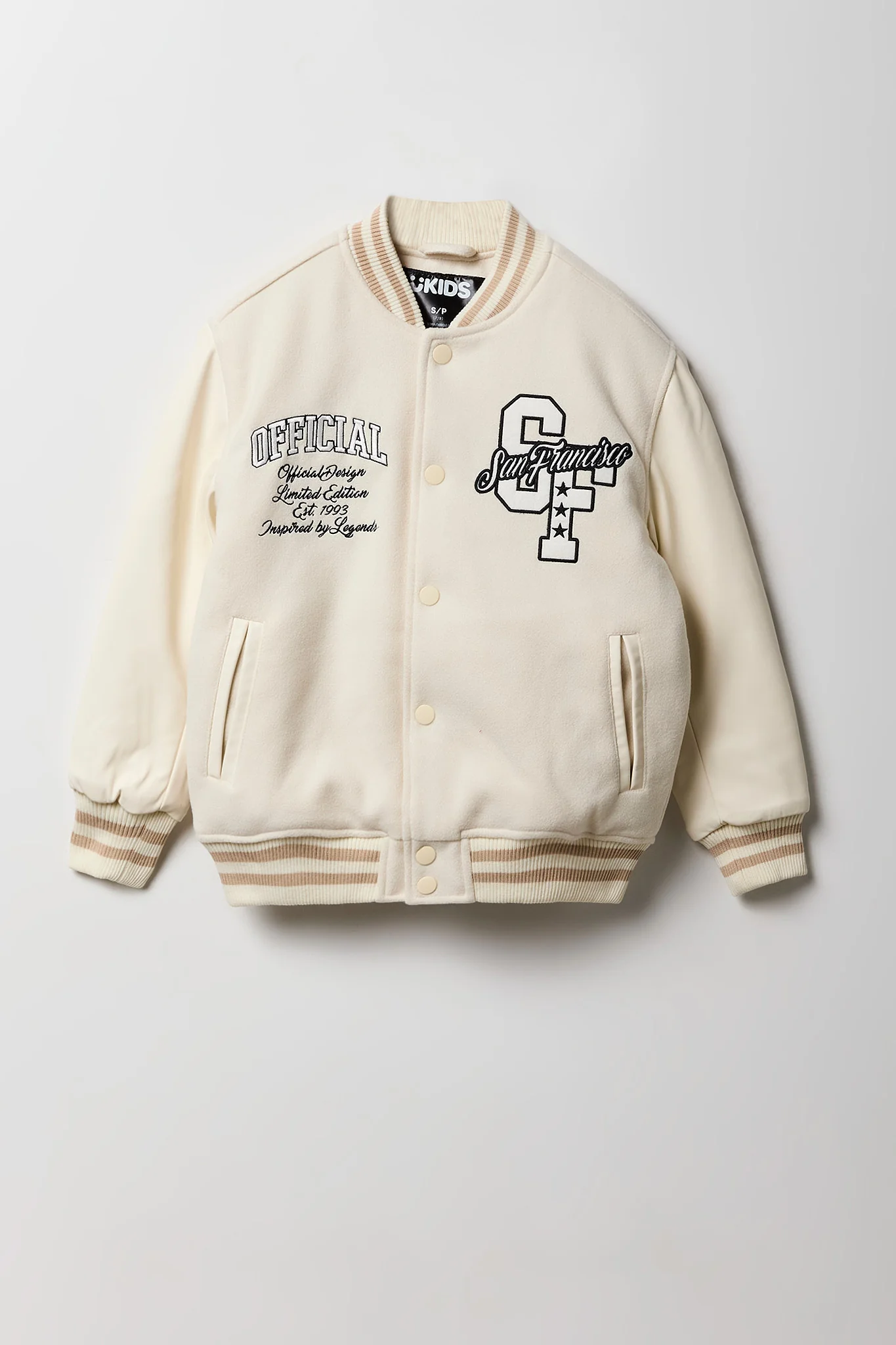 Boys Embroidered Varsity Jacket - Image 5