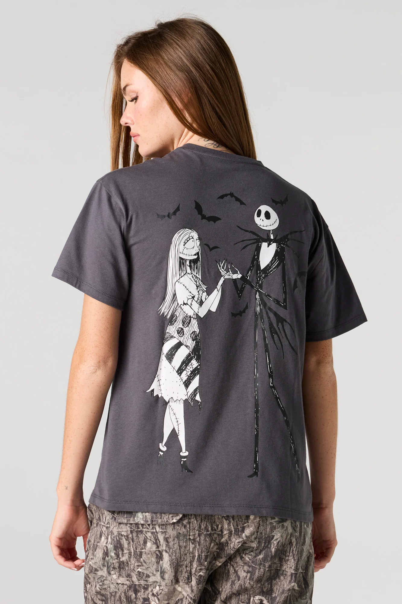 Jack & Sally Graphic Boyfriend T-Shirt - Image 2