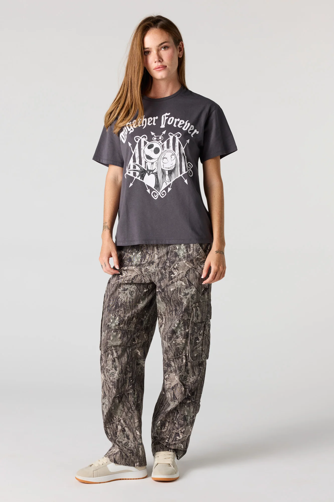 Jack & Sally Graphic Boyfriend T-Shirt - Image 3