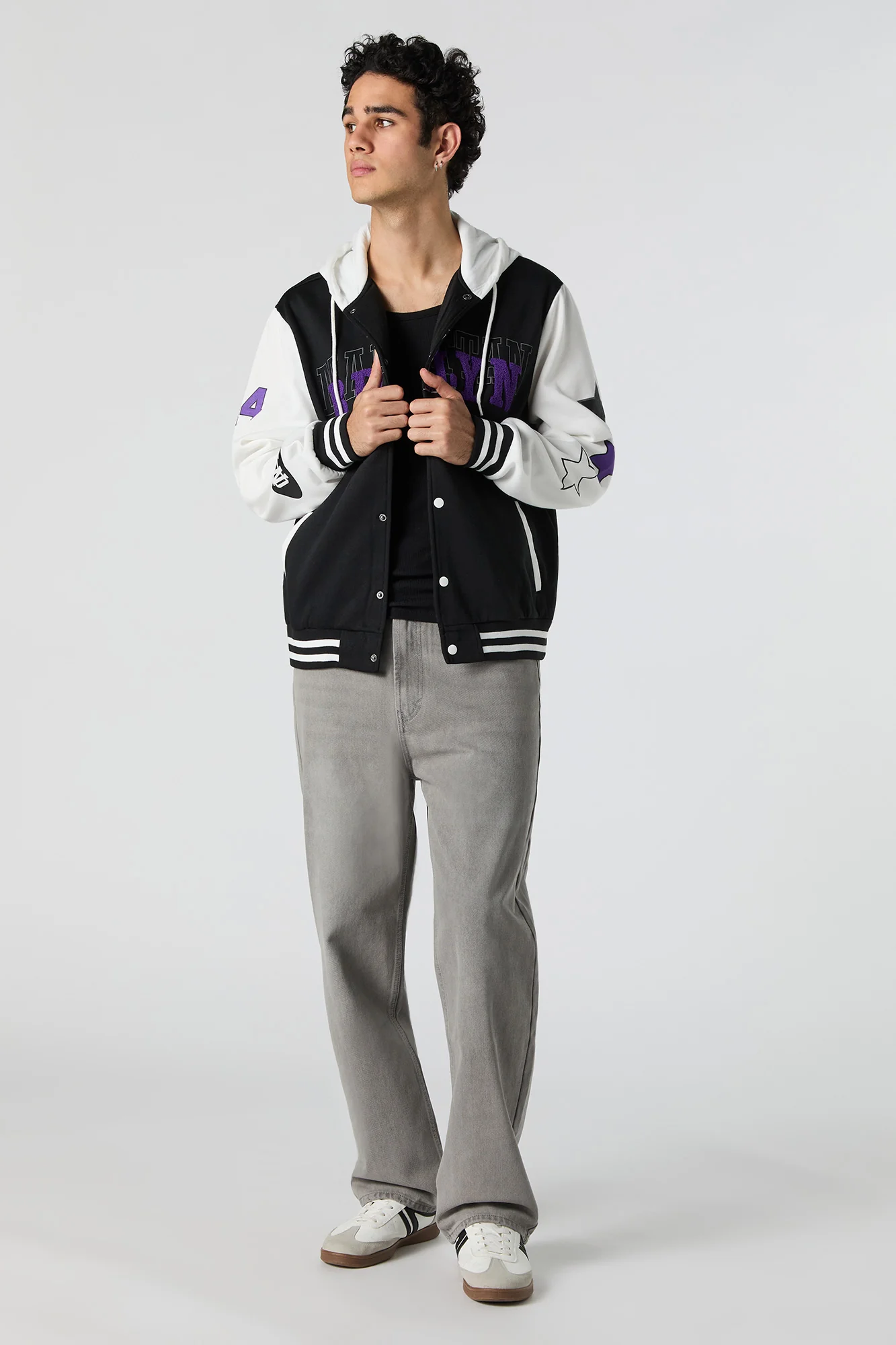 Brooklyn Chenille Embroidered Varsity Jacket - Image 3
