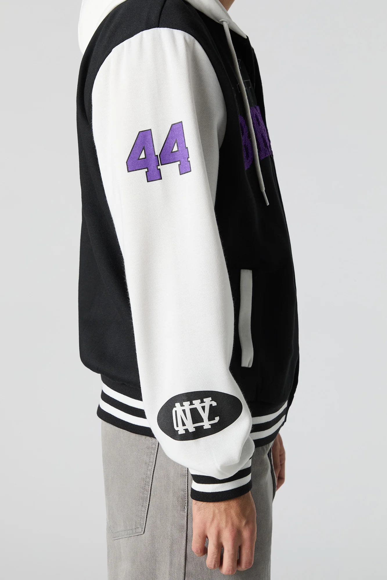 Brooklyn Chenille Embroidered Varsity Jacket - Image 5