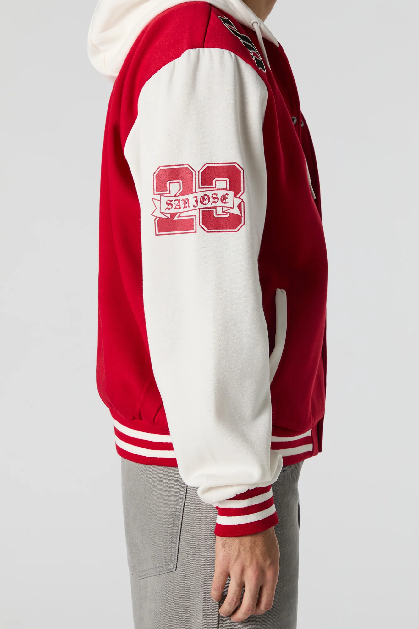 SJCA Twill Embroidered Varsity Jacket - Image 5