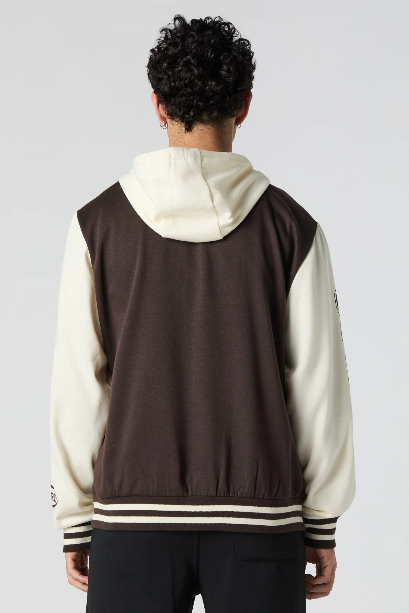 Blouson collégien à broderie en chenille Hombres - Image 2
