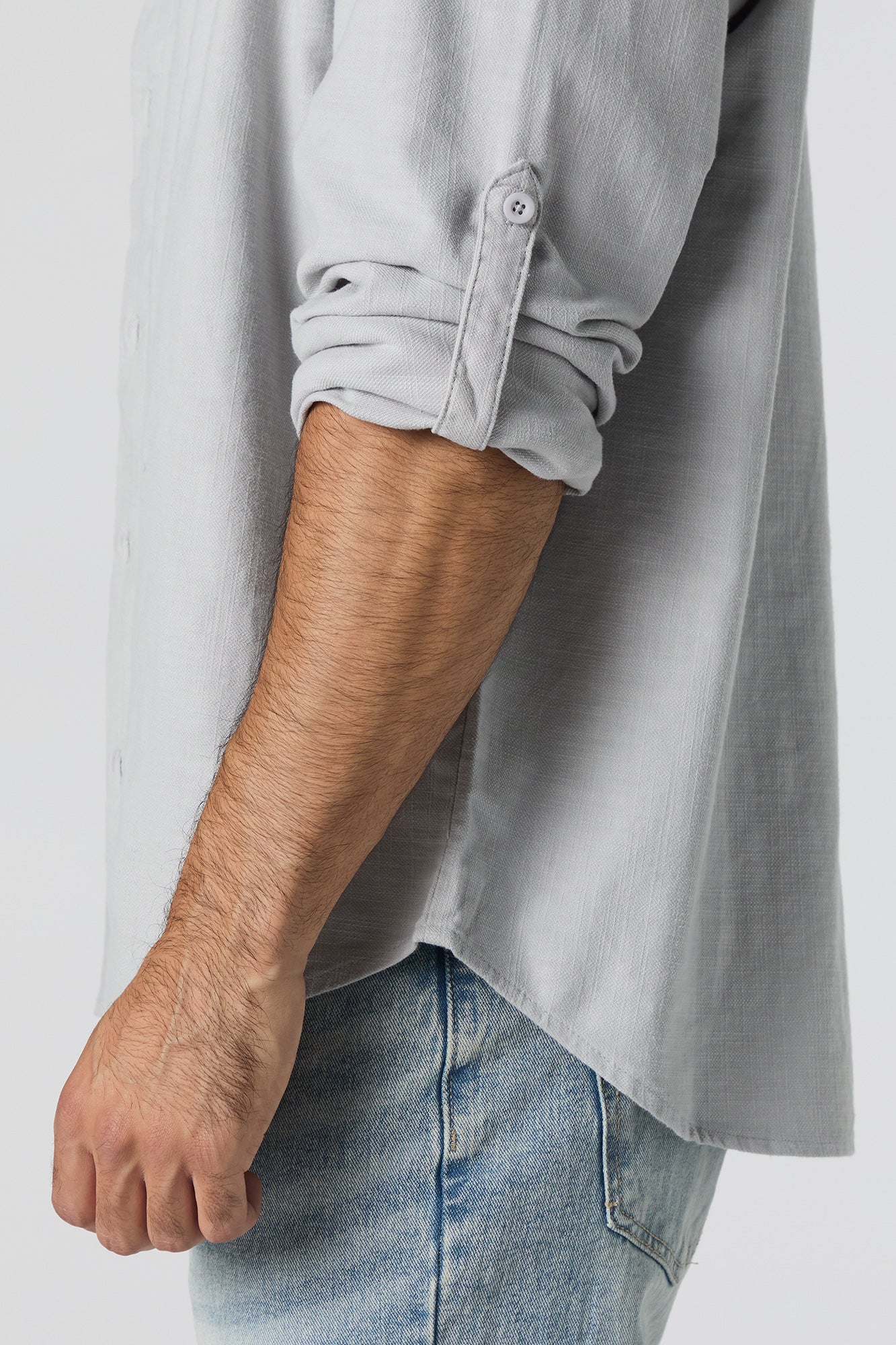 Textured Button-Up Long Sleeve Top - Image 12