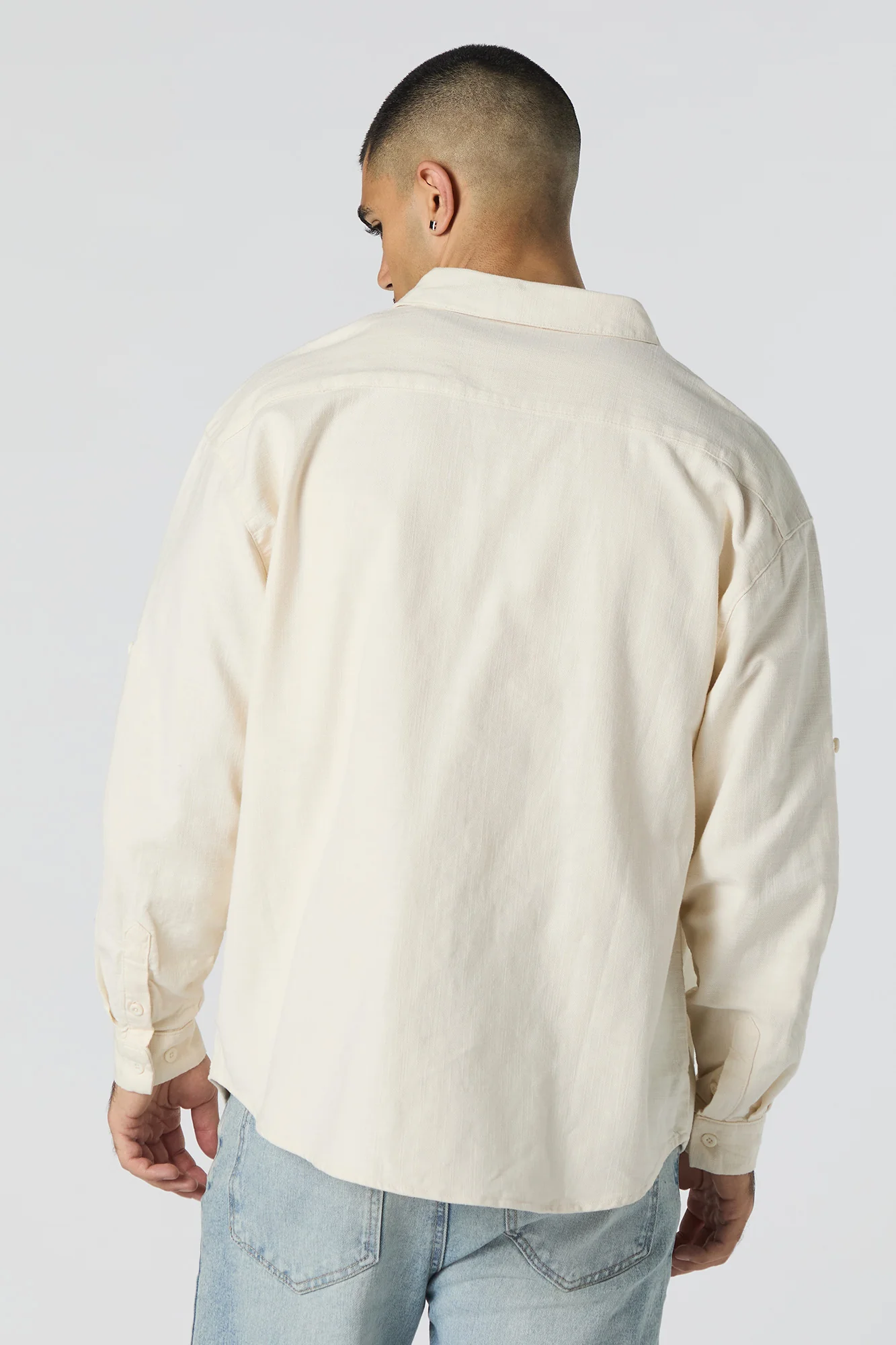 Textured Button-Up Long Sleeve Top - Image 14