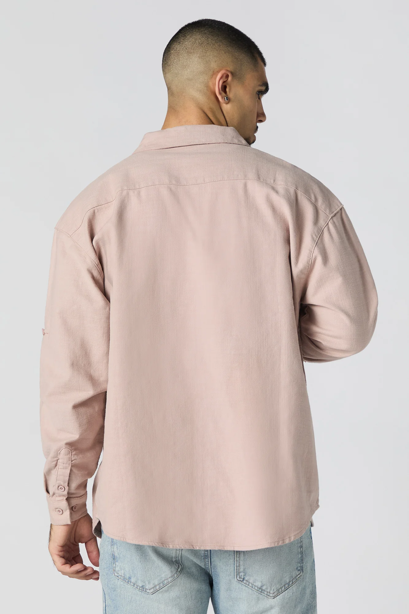Textured Button-Up Long Sleeve Top - Image 18