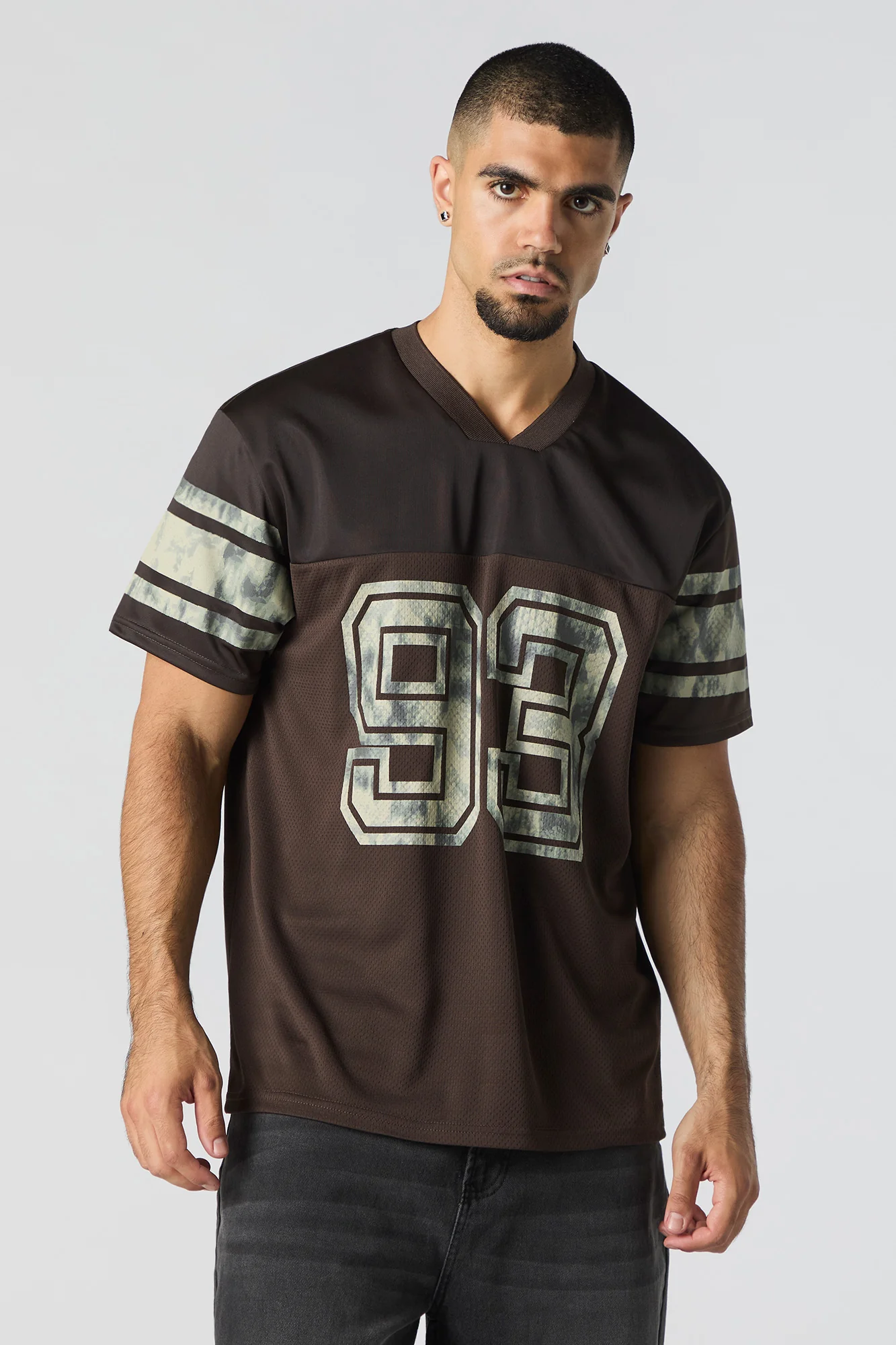 Jersey de football en filet à imprimé 93 - Image 10