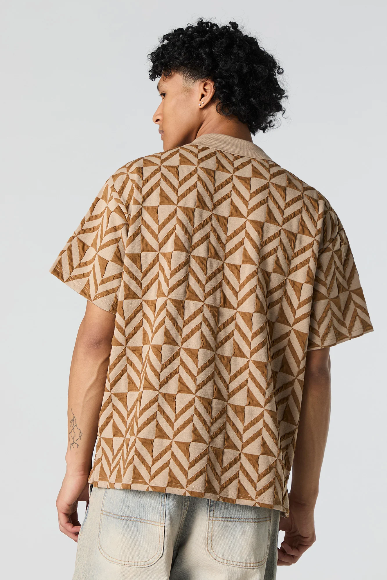 Polo en jacquard texturé - Image 2