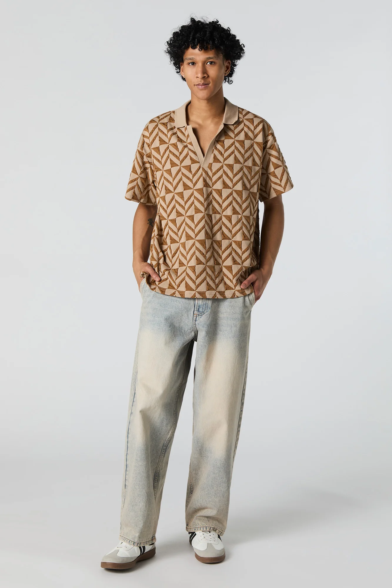 Polo en jacquard texturé - Image 3