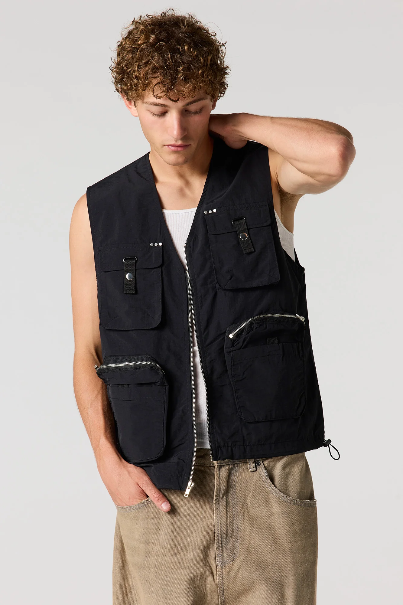 Nylon Cargo Vest - Image 5