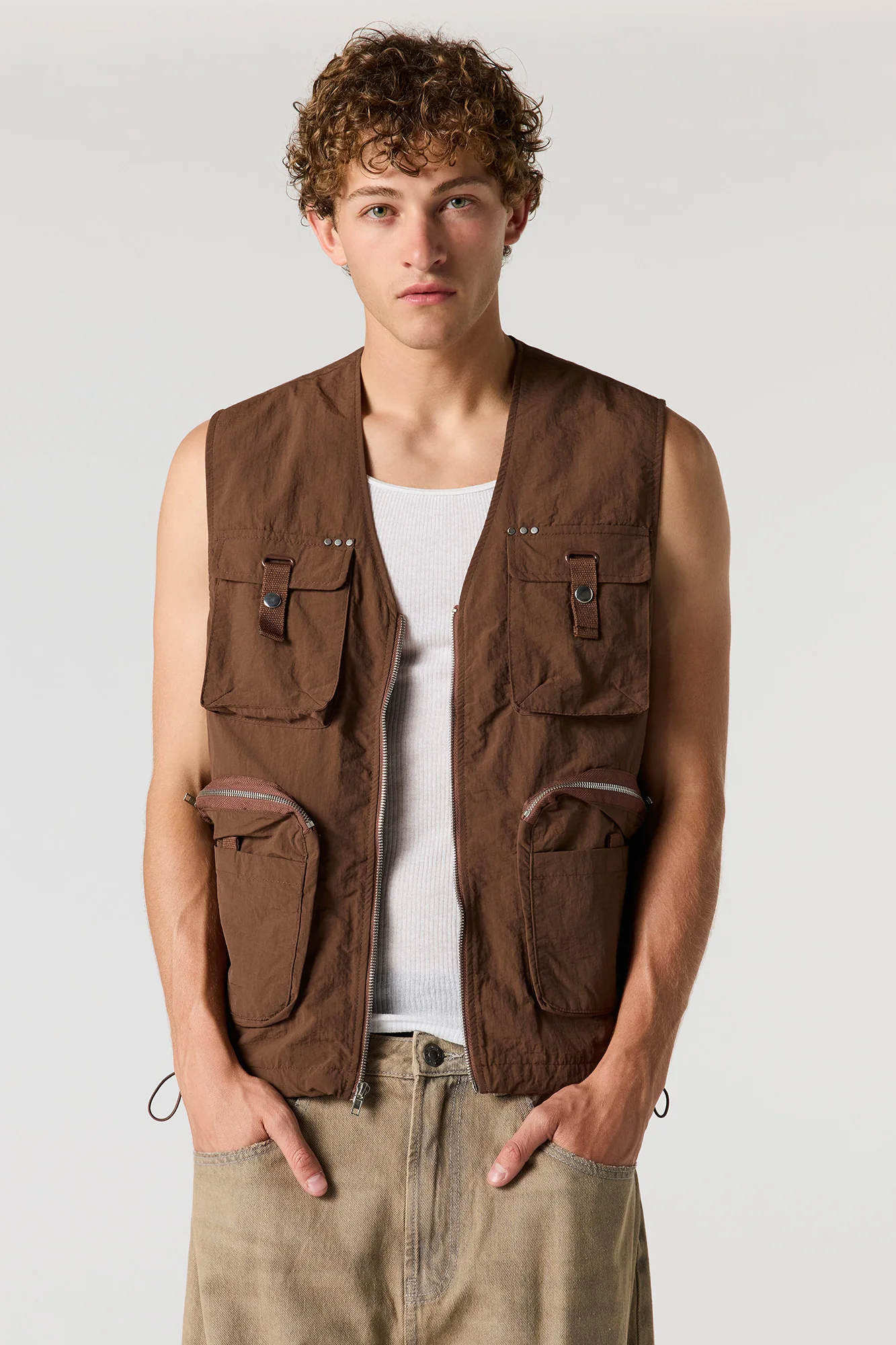 Veste cargo en nylon - Image 5