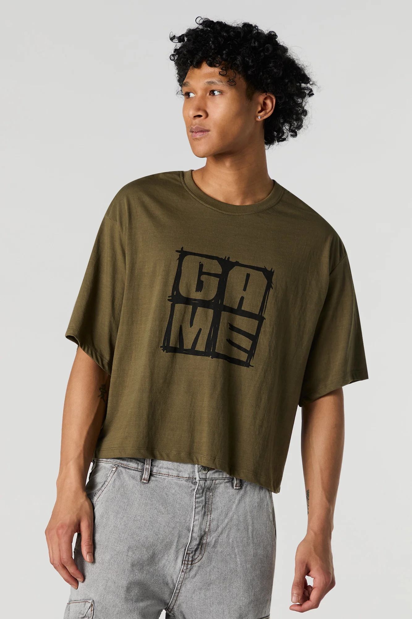 T-shirt carré à imprimé Game - Image 4